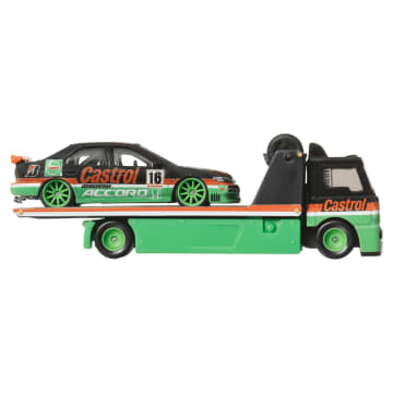 Hot Wheels Collector Veículo de Brinquedo Caminhão de transporte Fleet Flyer e Nissan Skyline 2000 GT-R LBWK