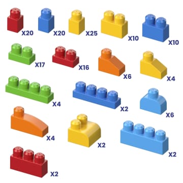 MEGA BLOKS First Builders Deluxe Building Bag Toy Blocks With Storage Bag (150 Pieces) For Toddler - Image 5 of 6