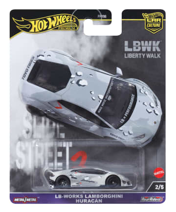 Hot Wheels Premium Car Culture Slide Street Lb-Works Lamborghini Huracan Coupe 1:64 Scale Vehicle
