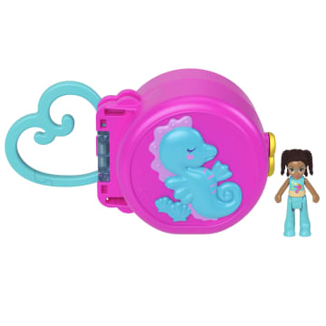 Polly Pocket Pocket On The Go Fun Collection Of Mini Playsets With 1 Doll, Moving Features & Clip