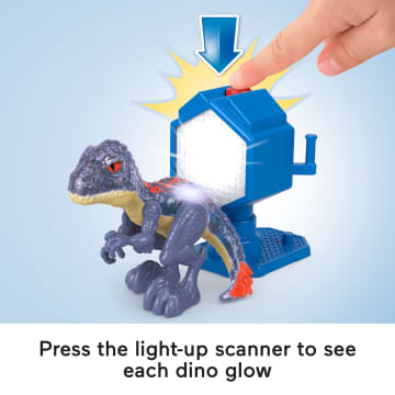 Imaginext Jurassic World EVo-Scanner Multi-Pack Light-Up Dinosaur Playset, 10 Toys - Imagen 3 de 6