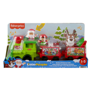 Fisher-Price Little People Musical Christmas Train Toddler Toy With Santa Elf & Reindeer Figures - Image 2 of 2
