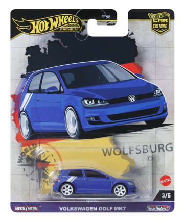 Hot Wheels Premium Car Culture World Tour Volkswagen Golf Mk 7 1:64 Scale Collectible Toy Vehicle