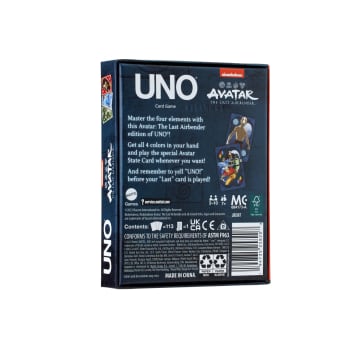Mattel Games UNO Fandom Avatar: The Last Airbender Card Game With Collectible Foil Card For Kids, Adults & Family Night - Imagem 6 de 6