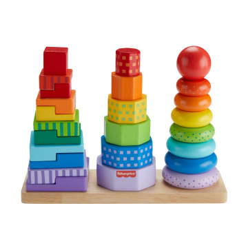 Fisher-Price Juguete para Bebés Torres de Actividades de Madera