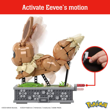 MEGA Pokémon Motion Eevee Building Toy Kit (1366 Pieces) For Collectors - Imagem 3 de 5