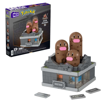 MEGA Pokémon Mini Motion Dugtrio Building Toy Kit (350 Pieces) For Collectors - Image 1 of 6