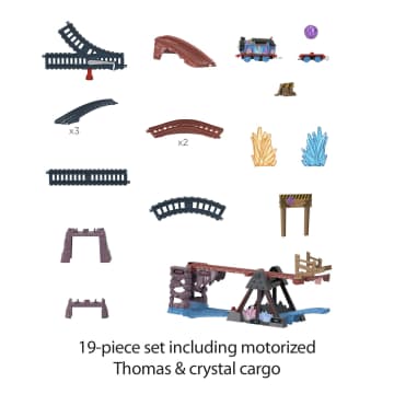 Thomas & Friends Crystal Caves Adventure Set With Motorized Thomas Train & 8 Ft Of Track