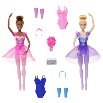 Barbie Ballet Room Set With 2 Ballerina Fashion Dolls, Extra Look & Dance Accessories - Imagem 2 de 6