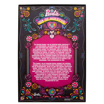 Barbie Signature Día De Muertos 2024 Collectible Doll in Ruffled Black Gown - Image 6 of 6