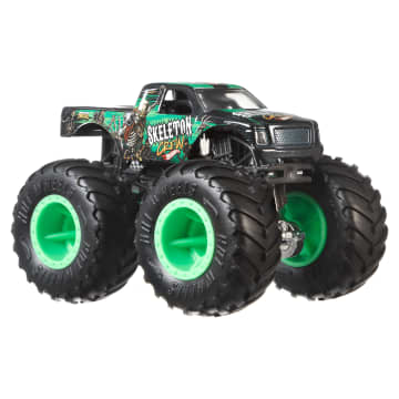 Hot Wheels Monster Trucks Vehículo de Juguete Camión Skeleton Crew + Blind Sided - Imagen 2 de 6