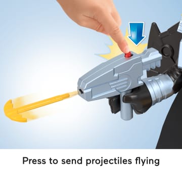 Imaginext DC Super Friends Batglider Batman XL Figure With Vehicle & Launcher, 5 Pieces - Image 4 of 6