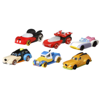 Hot Wheels Disney Character Cars, Set Of 6 Toy Cars in 1:64 Scale, Special Collector's Packaging - Image 3 of 6