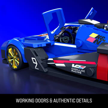 Mattel Brick Shop Hot Wheels Cadillac Project Gtp Hypercar Building Toy Kit (236 Pieces), For Collectors