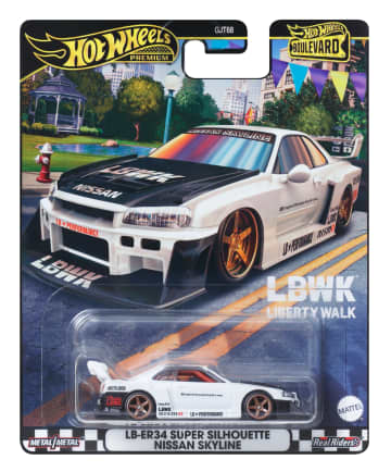 Hot Wheels Premium Veículo de Brinquedo Nissan Skyline LB-ER34 - Imagen 6 de 6