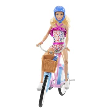 Barbie Conjunto de Brinquedo Bicicleta com Boneca - Image 4 of 6