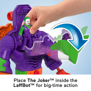 Imaginext DC Super Friends The Joker Robot Toy With Lights Sounds And Insider Figure, Preschool Toys - Image 3 of 6