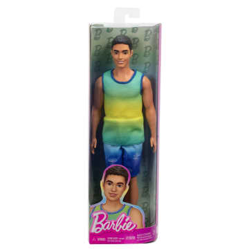 Barbie Fashionistas Ken Poupée236, Débardeur Ombré, Cheveux Noirs - Imagem 6 de 6