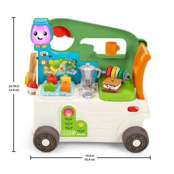 Fisher-Price Laugh & Learn 3-In-1 On-The-Go Camper Infant Walker & Toddler Activity Center - Imagen 6 de 6