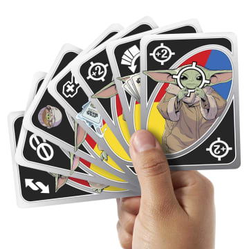 UNO All Wild Grogu Card Game, Star Wars Collectibles, Game Night Fun - Imagem 3 de 6