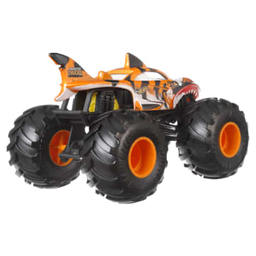 Hot Wheels Monster Trucks Veículo de Brinquedo Tiger Shark Escala 1:24 - Imagem 3 de 5
