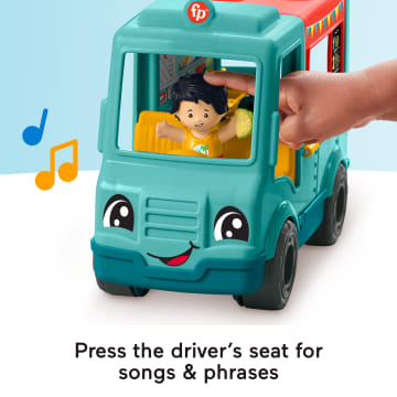 Fisher-Price Little People Serve It Up Food Truck Musical Toddler Toy Vehicle With 2 Figures - Imagem 4 de 6
