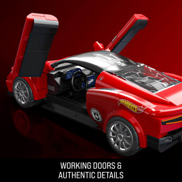 Mattel Brick Shop Hot Wheels Maserati MC20 Building Toy Kit (250 Pieces), For Collectors - Image 6 of 6