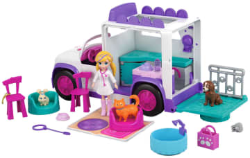 Polly Pocket Boneca Hospital Móvel dos Bichinhos
