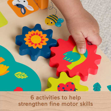 Fisher-Price Wooden Activity Station Baby Busy Board Toy For Developmental Play, 1 Wood Piece - Image 4 of 6