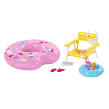 Barbie Accessories, Doll House Furniture, Pool Day Story Starter - Image 1 of 6