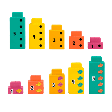 Fisher-Price  L’Alligator des Additions. 10 Blocs à Empiler