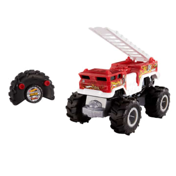 Hot Wheels Monster Trucks Vehículo a Control Remoto 5-Alarm Escala 1:24