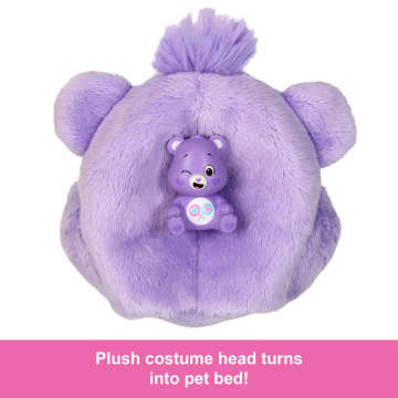 Barbie Cutie Reveal Care Bears Series Doll & Accessories in Share Bear Plush Costume, 10 Surprises - Imagem 5 de 6