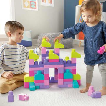 Mega Bloks Juguete de Construcción Gran Bolsa Rosa para Construir