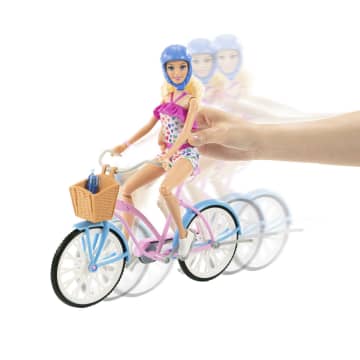 Barbie Conjunto de Brinquedo Bicicleta com Boneca - Image 2 of 6