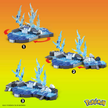 MEGA Pokémon Squirtle Building Toy Kit With 3 Action Figures (379 Pieces) For Kids