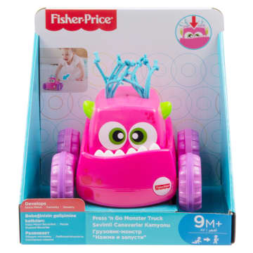 Fisher-Price Juguete para Bebés Monstruo Presiona Y Persigue Rosa - Image 2 of 2