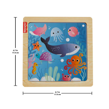 Fisher-Price Juguete para Bebés Rompecabezas Animalitos de Mar de Madera - Image 2 of 3