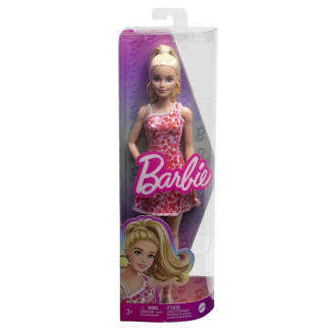 Barbie Fashionistas Doll #205 With Blond Ponytail And Floral Dress - Imagen 6 de 6
