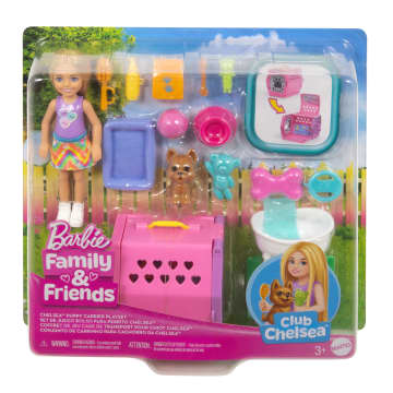 Barbie Chelsea Puppy Carrier Playset, Small Doll And Dog Carrier With Puppy Accessories - Imagem 6 de 6