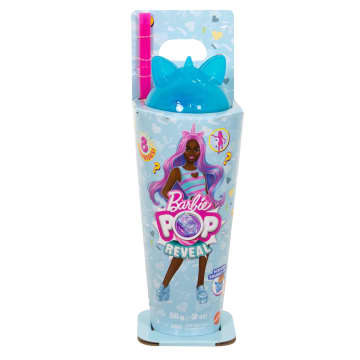 Barbie Pop Reveal Shakes Series Doll & Accessories Set, Scented Sweet Unicorn Fashion Doll - Imagem 6 de 6