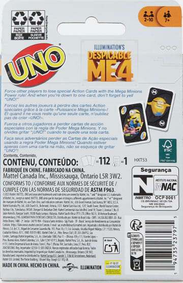 UNO Despicable Me 4 Card Game For Kids & Family Night - Imagem 6 de 6