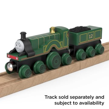 Fisher-Price Thomas & Friends Wooden Railway Emily Engine And Coal-Car - Image 4 of 6