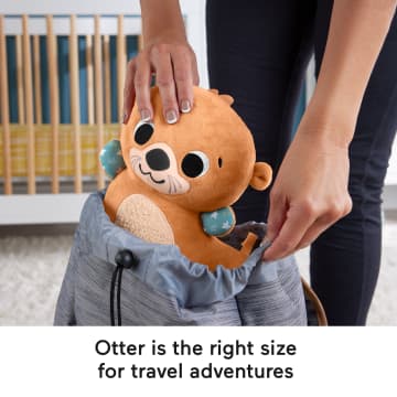 Fisher-Price 2-in-1 Rockin’ Tummy Time Otter, Plush Baby Sensory Toy For Tummy Time - Image 5 of 6