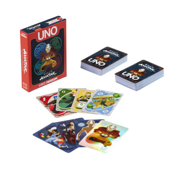 Mattel Games UNO Fandom Avatar: The Last Airbender Card Game With Collectible Foil Card For Kids, Adults & Family Night
