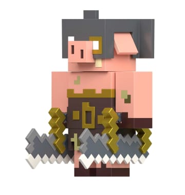 Minecraft Legends Figura de Acción Paquete Fidget Creeper vs Piglin Feroz de 3.25