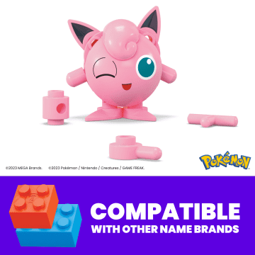 MEGA Pokémon Jogo de Construção Pokébola Evergreen Jigglypuff - Image 3 of 6