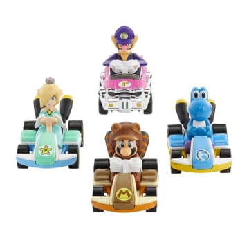 Hot Wheels Mario Kart Veículo de Brinquedo Waluigi Badwagon