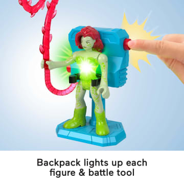 Imaginext DC Super Friends Batman Battle Multipack, 9-Piece Figure Set With Lights For Preschool Kids
