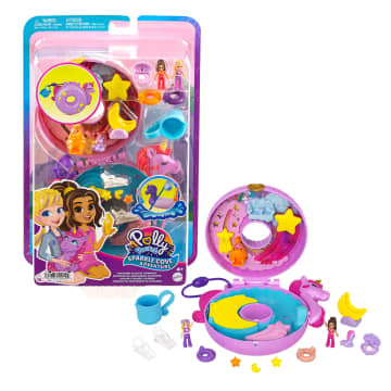 Polly Pocket Set de Juego Compacto Flotador de Unicornio